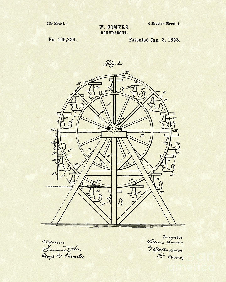 720x900 roundabout patent art drawing - Roundabout Drawing