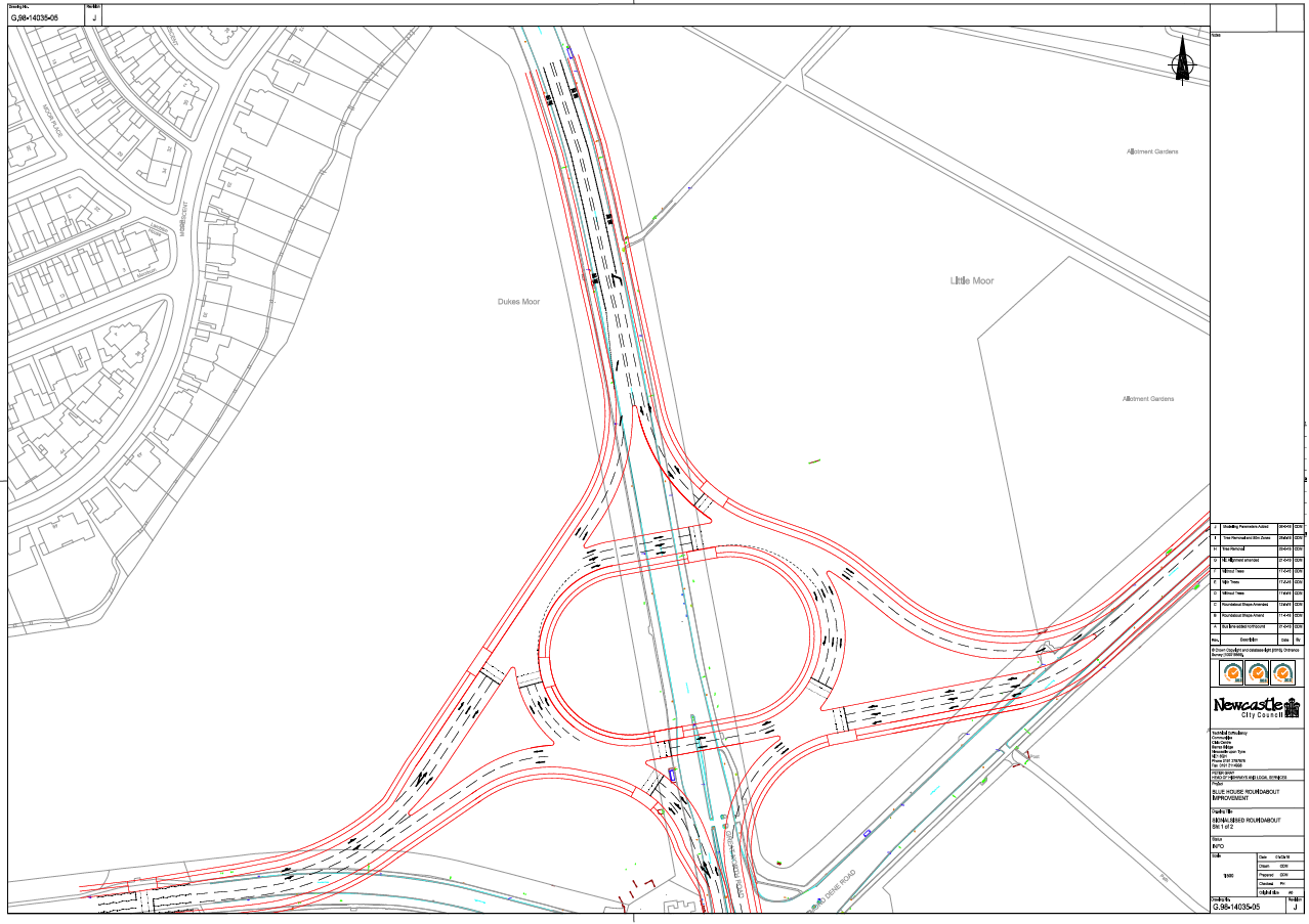 1278x903 signalised roundabout design blue house group - Roundabout Drawing