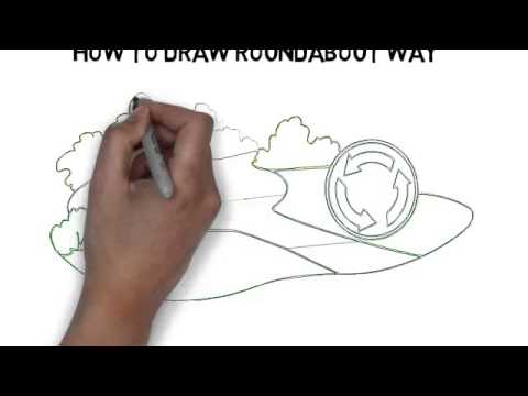 480x360 how to draw roundabout way - Roundabout Drawing