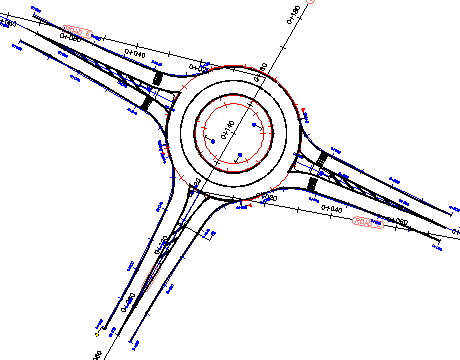 460x360 exercise creating a roundabout civil autodesk - Roundabout Drawing