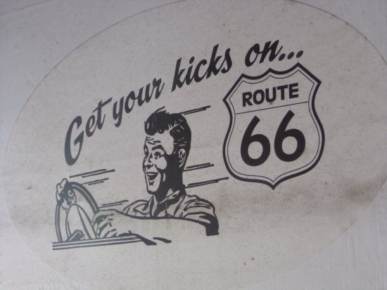 550x413 get your kicks on route outdoorwindow sign - Route 66 Drawing