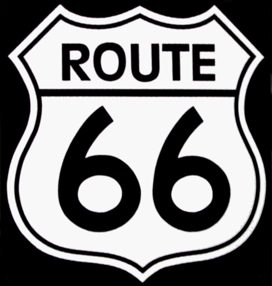 952x1000 route - Route 66 Drawing
