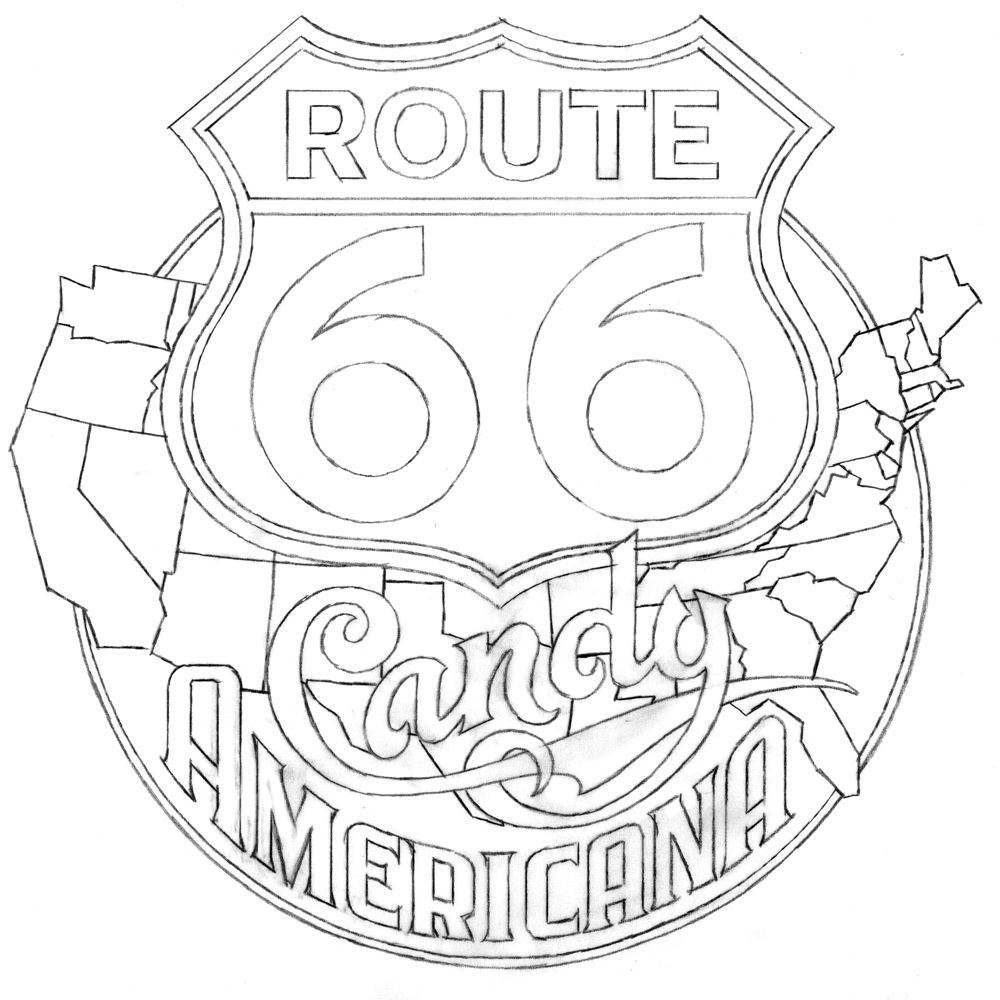 Route 66 Drawing at Explore collection of Route 66