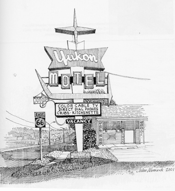 360x392 book review once upon a highway - Route 66 Drawing