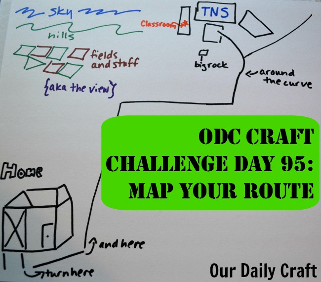 650x570 map your route {craft challenge, day - Route Drawing