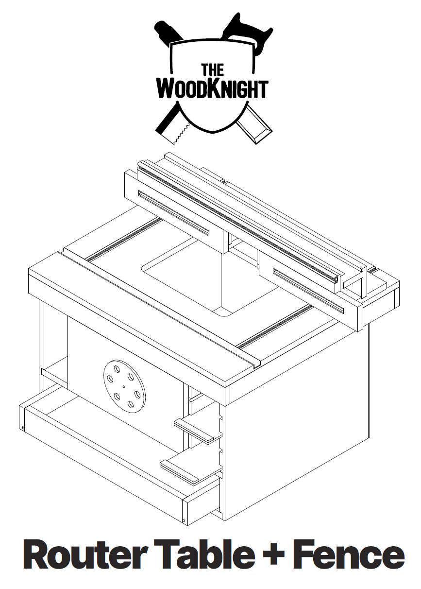 867x1212 router table fence + cabinet the wood knight - Router Drawing
