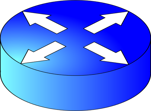 500x368 router diagram icon vector drawing - Router Drawing