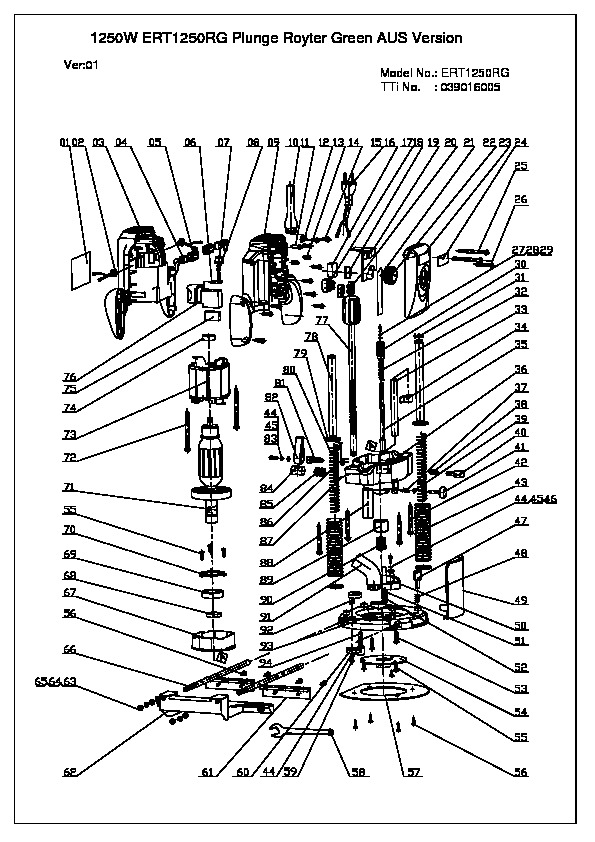 595x842 the tool store parts - Router Drawing
