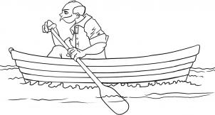 302x162 drawing printout how to draw a boat - Row Boat Drawing