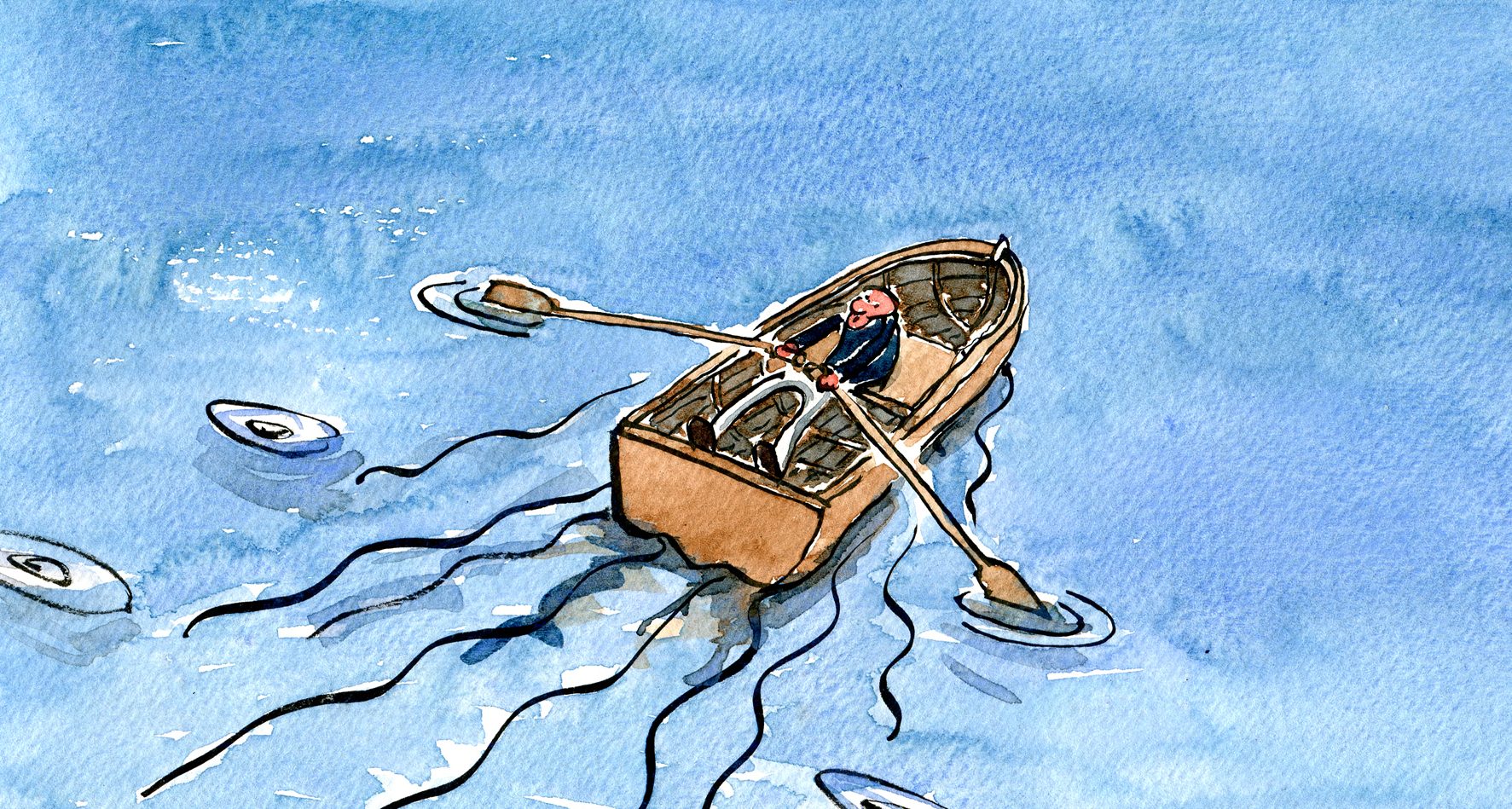 1773x949 man in a boat rowing drawing + other boat and sea illustrations - Row Boat Drawing