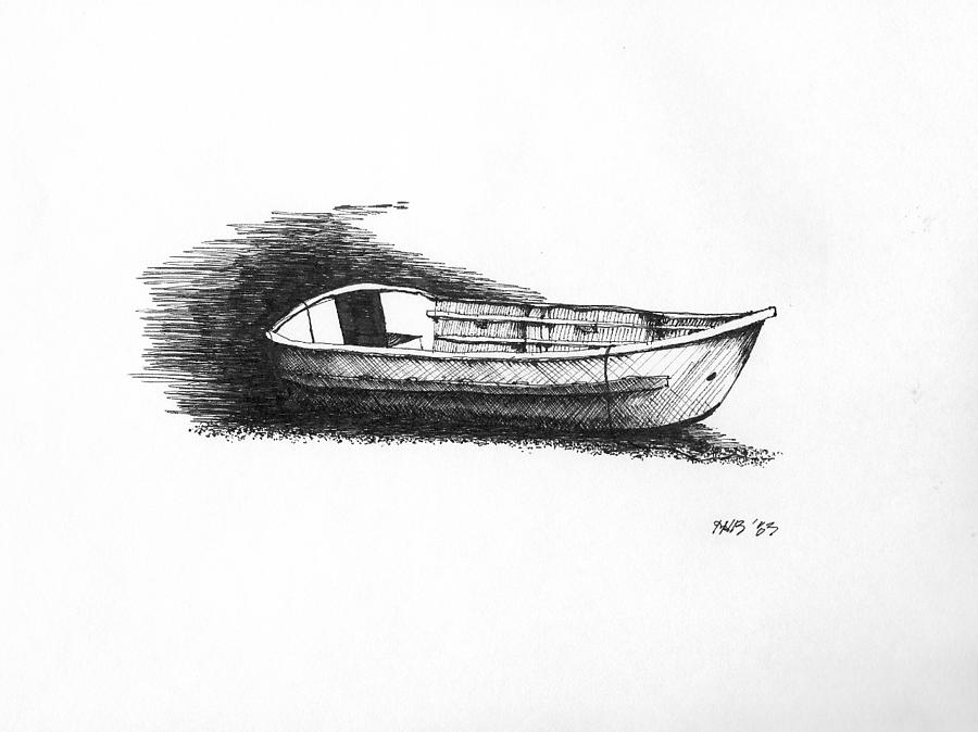 Row Boat Drawing at PaintingValley.com | Explore collection of Row Boat ...