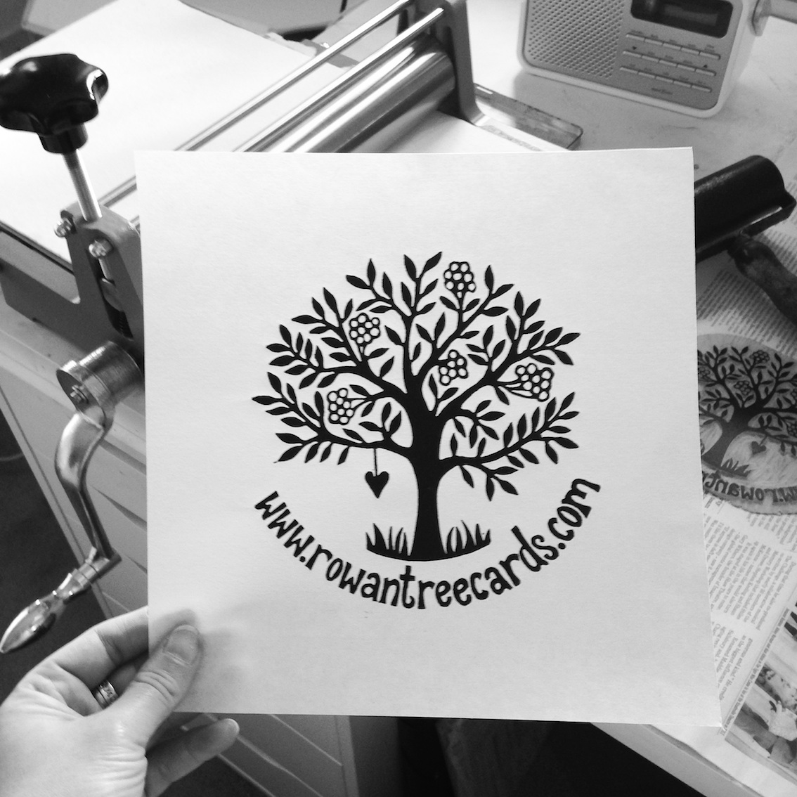 1134x1134 rowan tree cards - Rowan Tree Drawing