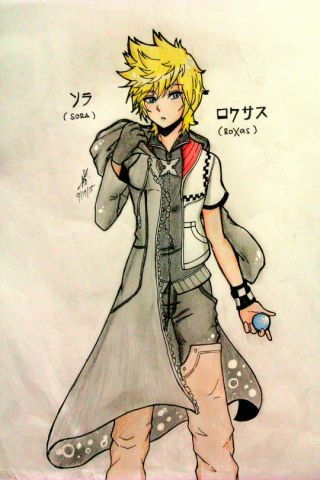 320x480 Roxas - Roxas Drawing