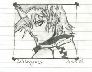 316x250 Roxas Drawing Kingdom Hearts - Roxas Drawing