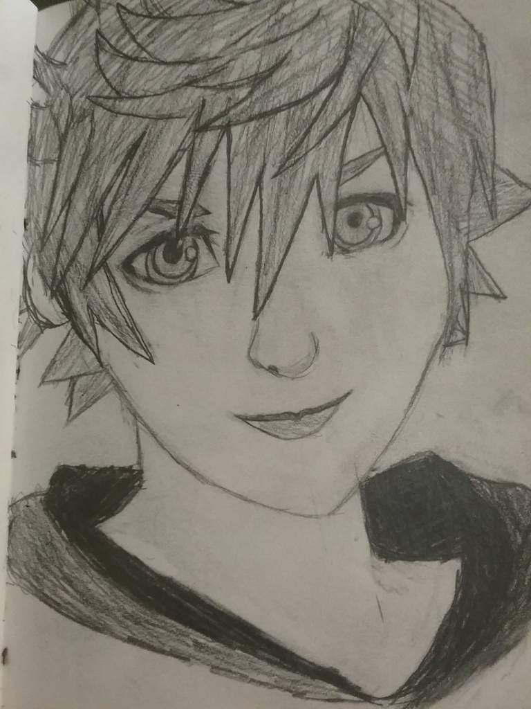 768x1024 Roxas Drawing Kingdom Hearts Amino - Roxas Drawing
