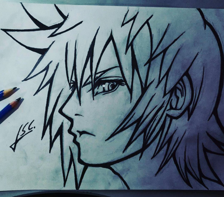 748x659 Artstation - Roxas Drawing