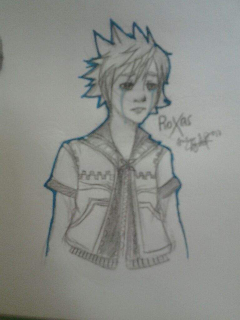 768x1024 Roxas Drawing Kingdom Hearts Amino - Roxas Drawing