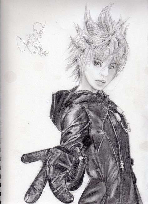 474x652 roxas take my hand drawing - Roxas Drawing