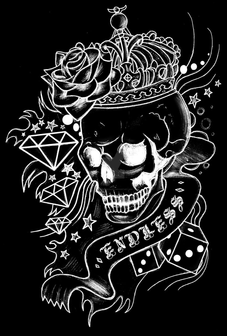 735x1086 royal skull of endless drawing - Royal Drawing