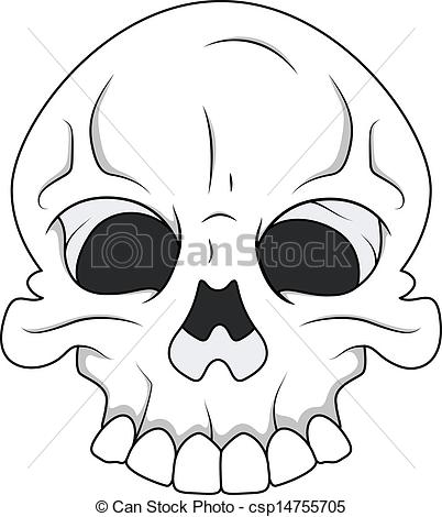 402x470 Skull - Royalty Free Drawings