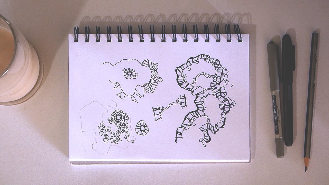 1280x720 let's draw caves - Rpg Drawing