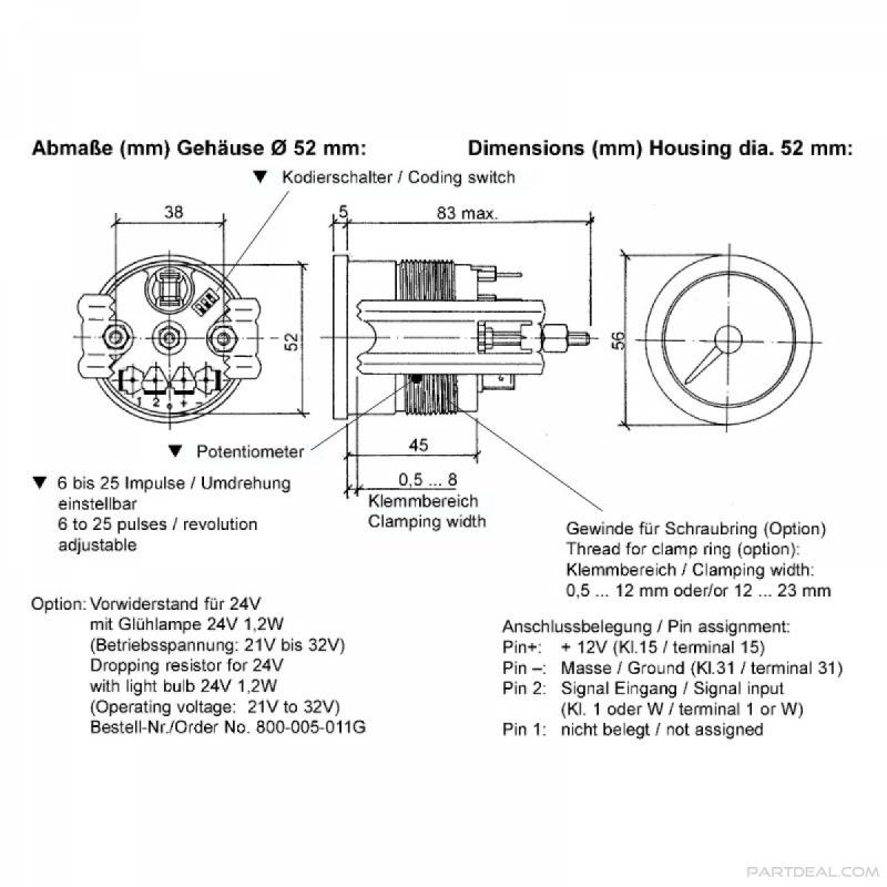 800x800 tachometer wiring diagram diesel - Rpm Gauge Drawing