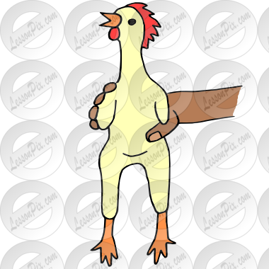 380x380 rubber chicken picture for classroom therapy use - Rubber Chicken Drawing
