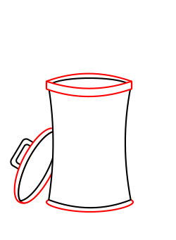 250x341 drawing cartoon trash - Rubbish Drawing