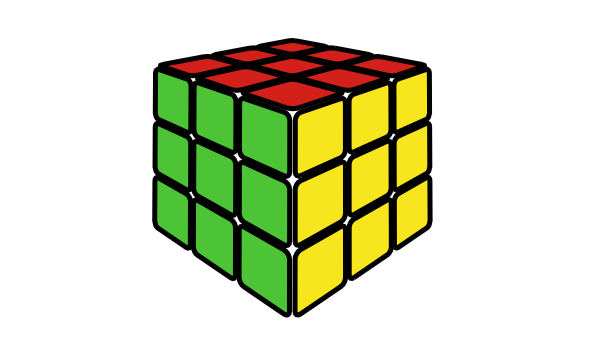 600x350 how to draw a rubik's cube in inkscape goinkscape! - Rubiks Cube Drawing