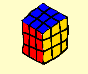 300x250 Rubik's Cube Drawing - Rubiks Cube Drawing