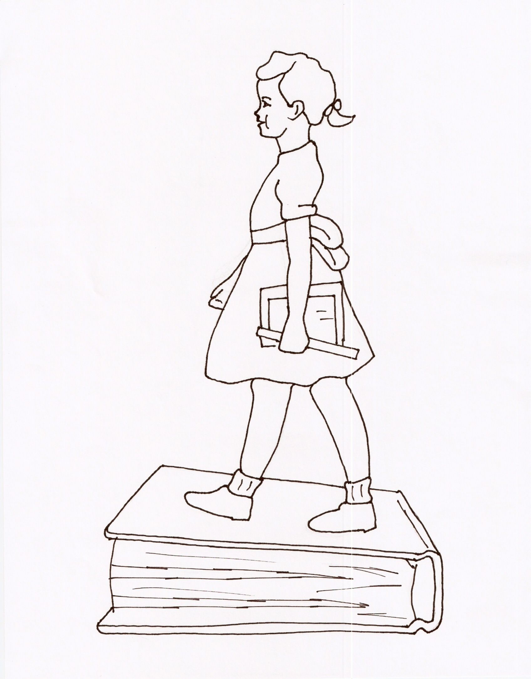 1695x2165 Ruby Bridges Goes To School - Ruby Bridges Drawing