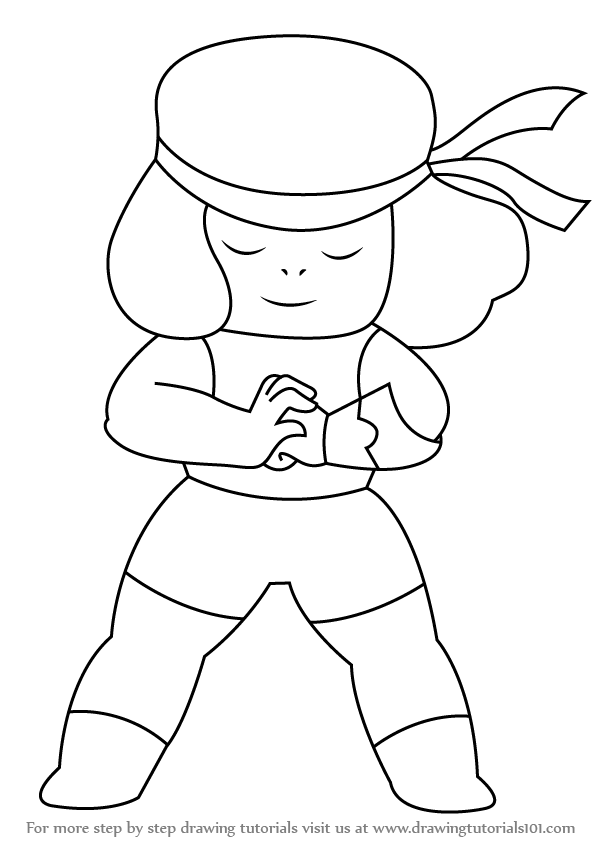 600x846 Learn How To Draw Ruby From Steven Universe - Ruby Drawing