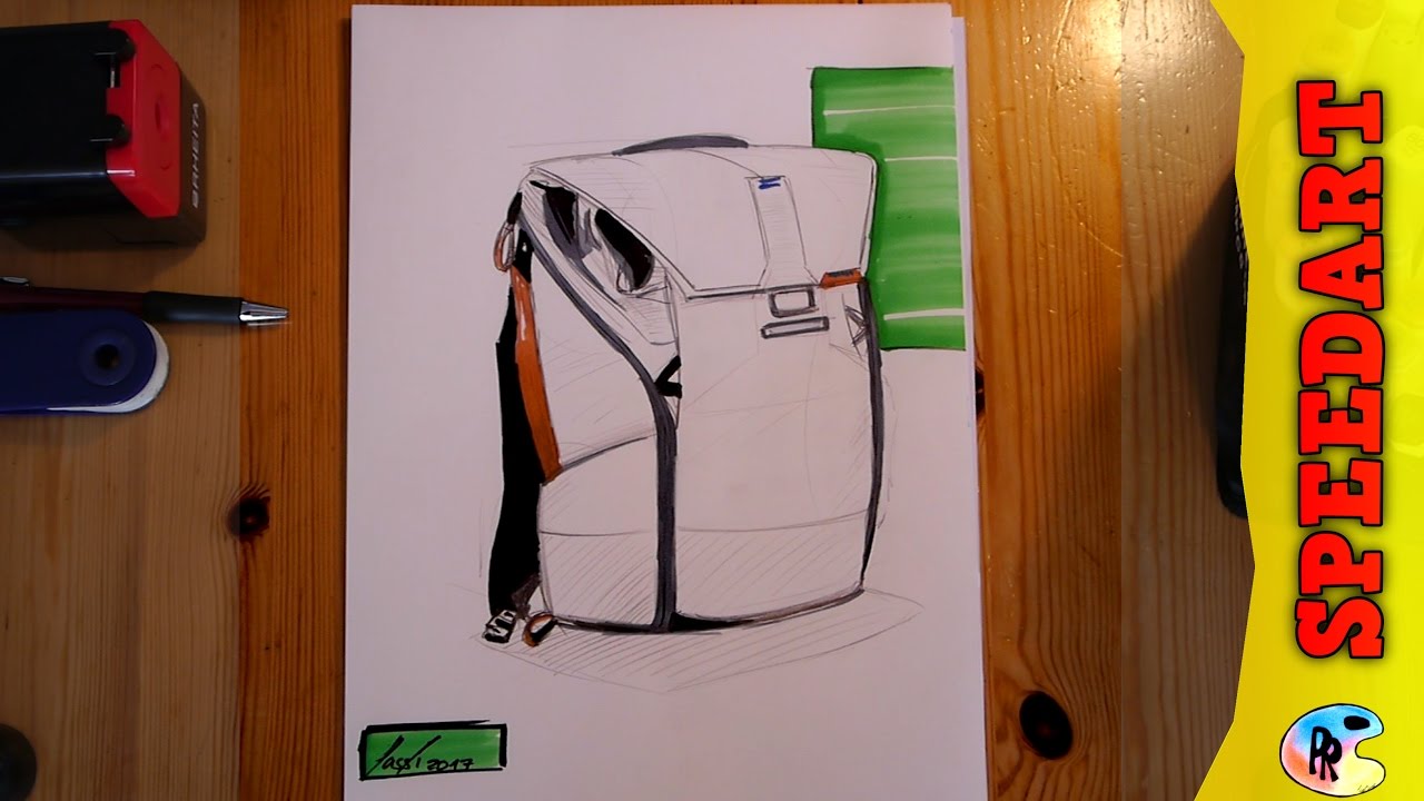 1280x720 rucksack konezept design - Rucksack Drawing