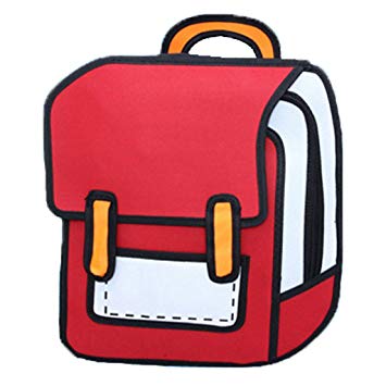 355x355 sammua jump style drawing from cartoon paper comic backpack - Rucksack Drawing