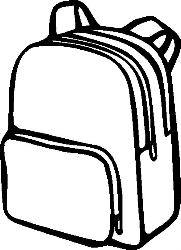 600x828 backpack drawing free download - Rucksack Drawing