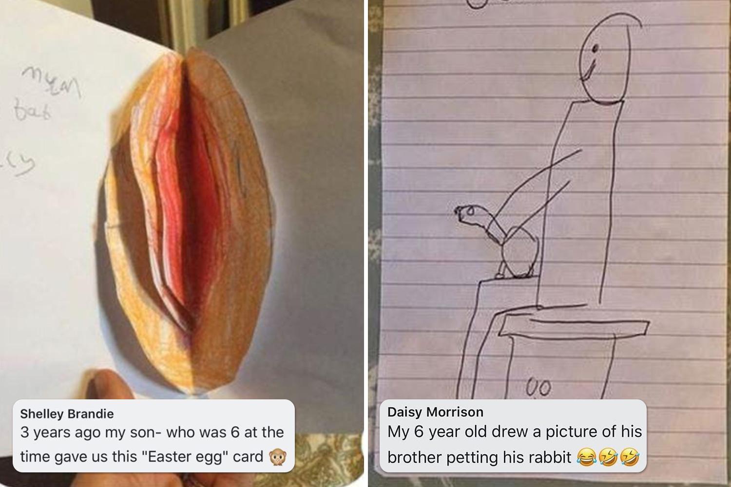 1500x1000 parents share seemingly innocent drawings their kids have made - Rude Drawings