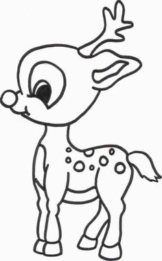 236x379 How To Draw A Reindeer For Kids, Step - Rudolph Cartoon Drawing