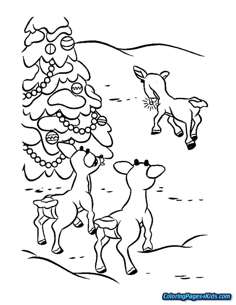 800x1034 coloring pages rudolph the red nosed reindeer printable coloring - Rudolph The Red Nosed Reindeer Drawing