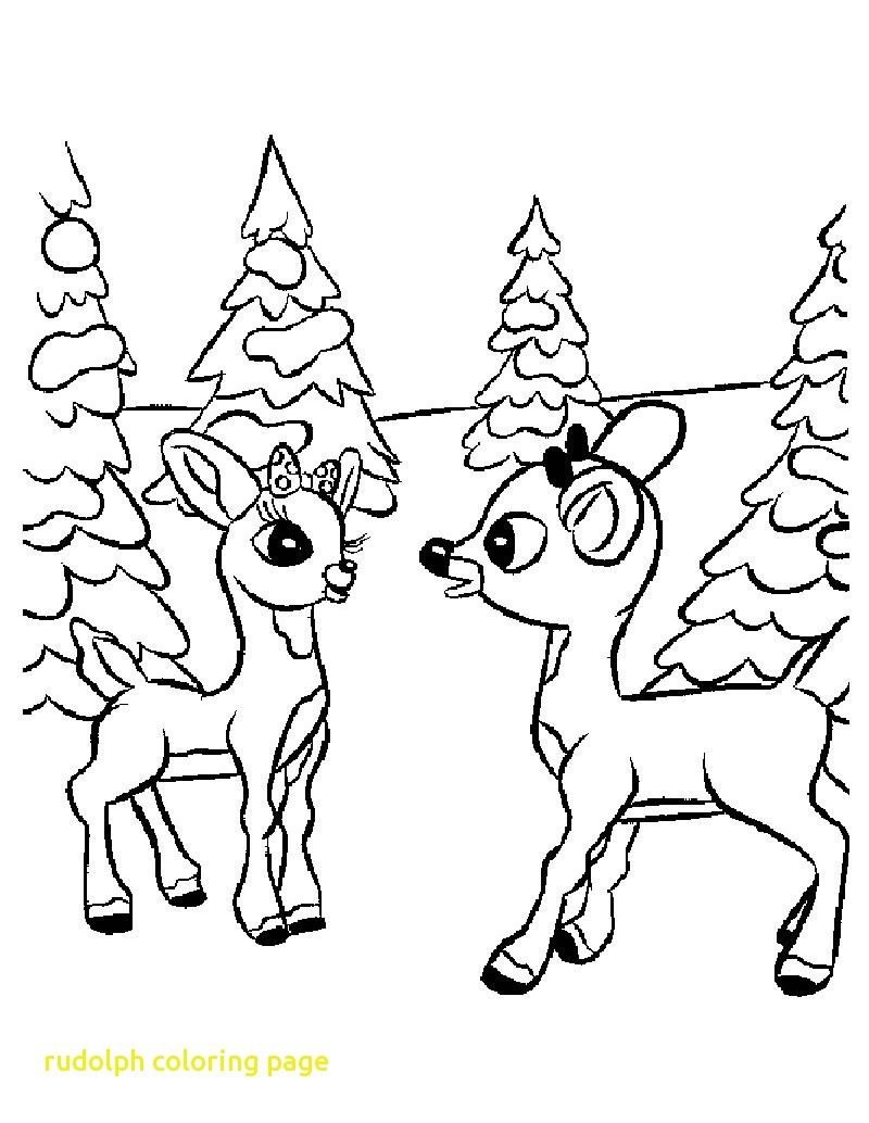 800x1034 rudolph the red nosed reindeer coloring pages cartoon drawing - Rudolph The Red Nosed Reindeer Drawing