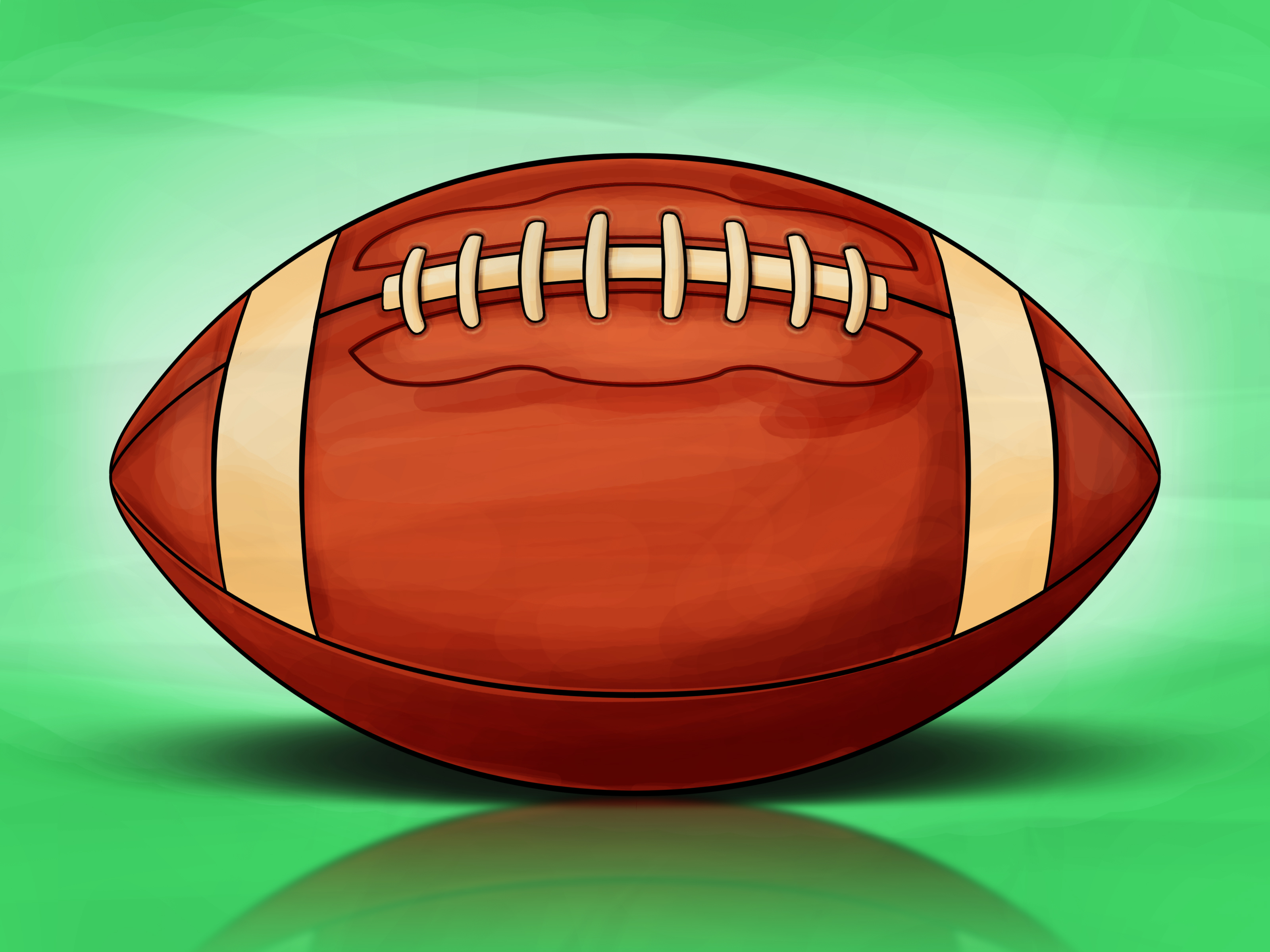 3200x2400 how to draw a football steps - Rugby Ball Drawing