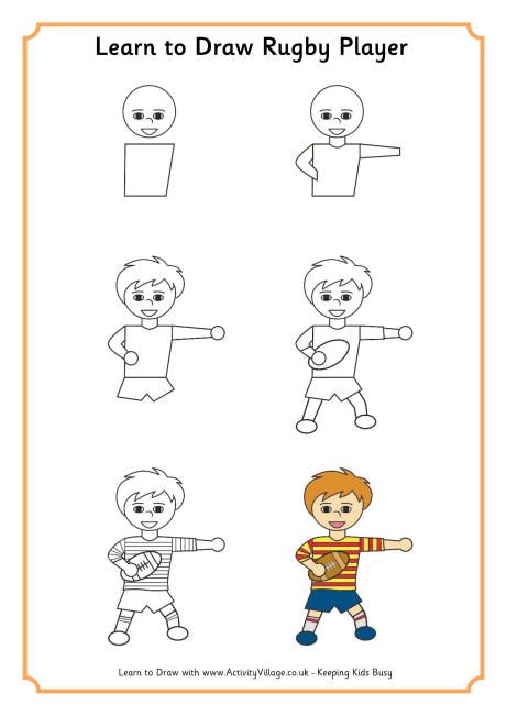 460x650 learn to draw a rugby player kak se risuva learn to draw - Rugby Drawing