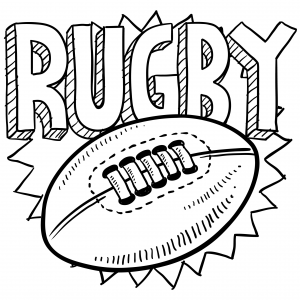 300x300 rugby coloring - Rugby Drawing