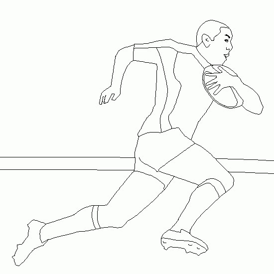 550x550 colorings drawing rugby player - Rugby Drawing