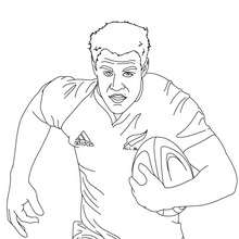 220x220 dan carter rugby player coloring pages - Rugby Drawing
