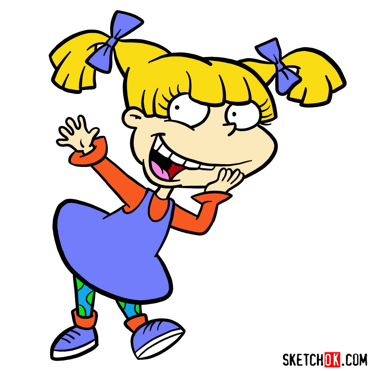 1200x1200 how to draw angelica pickles rugrats - Rugrats Drawing