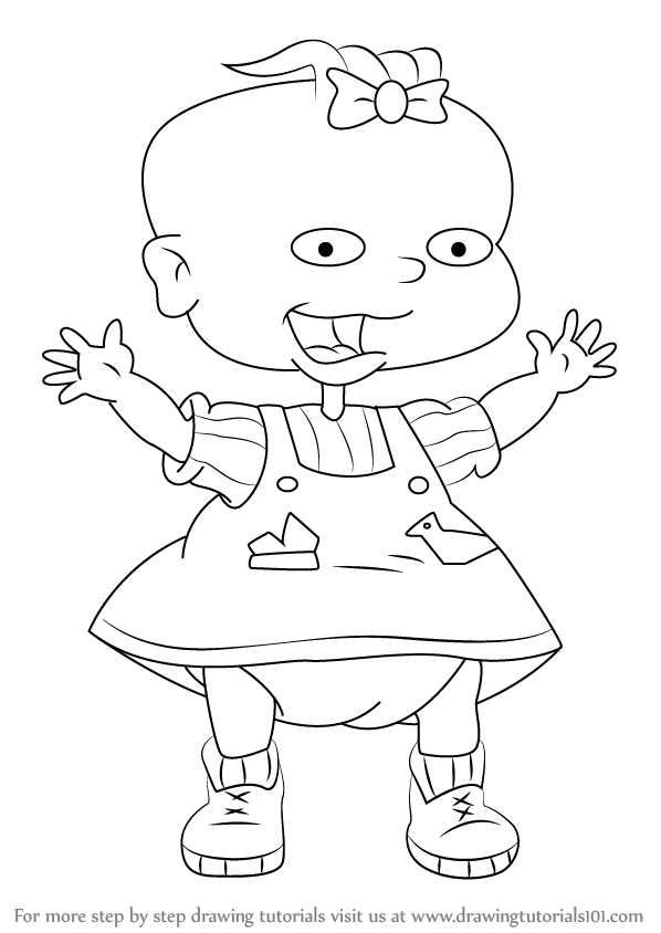 598x844 learn how to draw lil deville from rugrats - Rugrats Drawing