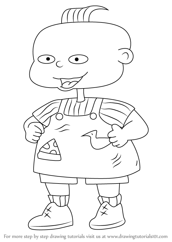 Learn How To Draw Phil From Rugrats - Rugrats Drawing. 