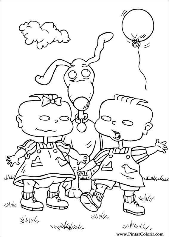567x794 drawings to paint colour rugrats - Rugrats Drawing