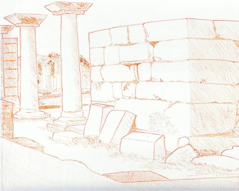 770x616 ruins - Ruins Drawing