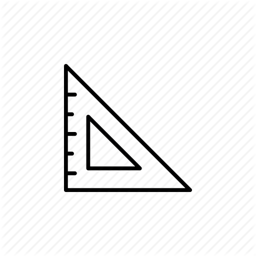 512x512 drawing, equipment, geometric, ruler, tool, tools, triangle icon - Ruler Drawing